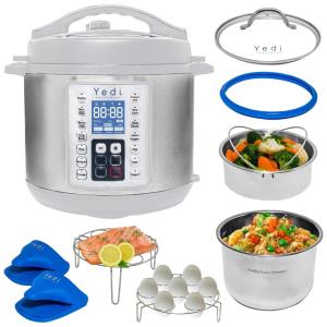 Yedi Houseware Panela de Pressão Elétrica Capacidade 5.7L 110V