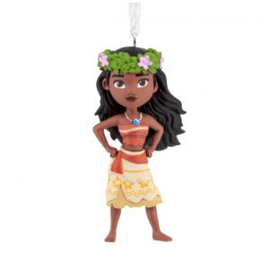 Enfeite Natalino Hallmark Keepsake 2025 Disney Princesa Moana Estilizada, Resina, 3,8 x 7,6 x 3,2cm