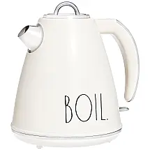 Chaleira Elétrica 1.5L em Aço Inoxidável com Desligamento Automático e Proteção Contra Fervura, 1500W, 110v, RAE DUNN, Creme