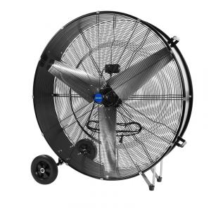 Ventilador Industrial de Tambor NORTHSKY 106,7 cm Preto, Alta Velocidade 30000 CFM, 2 Velocidades, Rodas de 20,32 cm, 120V