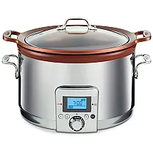 Panela Elétrica Digital 4.7L, Programável, Aço Inoxidável, 110V 320W, ALL CLAD SD492D50, Prateado