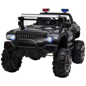 Aosom Carro, Carrinho Elétrico, 2 assentos, à bateria 12V, c, controle remoto, USB, Vel 5 km, h, Idade 3 a 7 anos