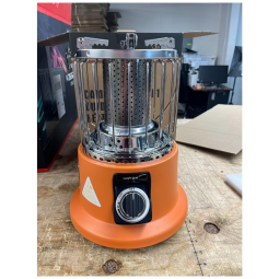 Aquecedor a Gás 2 em 1 Portátil 13000 BTU com Controle de Temperatura, CAMPY GEAR, Laranja