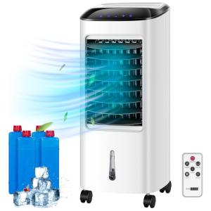 Climatizador de Ar, Display LED, Controle Remoto, 3 Velocidades, 110v, VIVOHOME, Branco