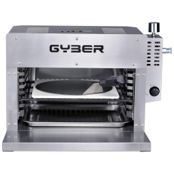 Forno a Gás 2 em 1 Portátil Automático de Liga de Aço, GYBER BF07, Prateado