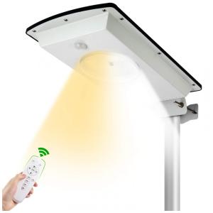 Luminária Solar Externa 1300 Lumens a Prova d IP65 com 3 Modos de Iluminação, MALITUPY, Branco