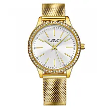 Relógio Stuhrling Masculino Quartz 35mm Diâmetro Pulseira Aço Inoxidável