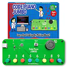 Piano Gigante STEM: Brinquedo de Codificação para Crianças. Aprenda Codificação em C com Projetos Online e Canções Divertidas.