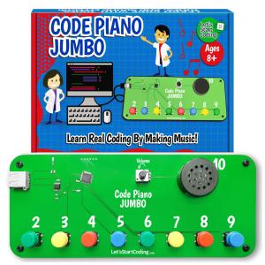 Piano Gigante STEM: Brinquedo de Codificação para Crianças. Aprenda Codificação em C com Projetos Online e Canções Divertidas.