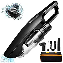 Aspirador de Pó Automotivo Portátil e Recarregável, Potente 8000PA, 150W, CHERYLONPOWER, Preto