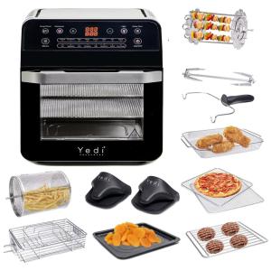 Forno Multifuncional XL, 12L, 1600W, 110v, YEDI HOUSEWARE, Preto