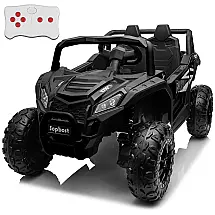 Carro, Carrinho Elétrico Infantil Off Road a Bateria 12V 2 Assentos com Suspensão de Mola, SOPBOST, Rosa