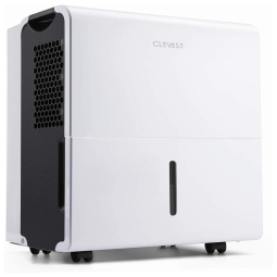 Desumidificador CLEVAST, Área até 139m2, Tanque 3L, Remoção 22L, Branco 110V