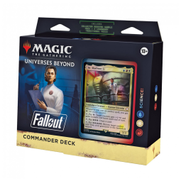 Magic The Gathering Fallout Deck de Commander, Ciência, 100 Cartas e Acessórios para Jogadores de 13 Anos ou Mais