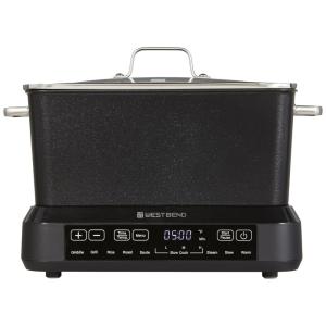 Panela Elétrica 5,6L com Controle de Temperatura Variável e 20 Funções de Cozimento, 110V 1200W, West Bend, Preta