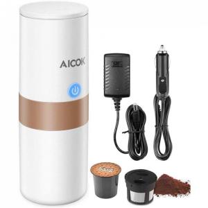 Máquina de Café Expresso Portátil 12v e Plug de Parede Bateria Recarregável