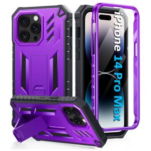 Capa para Iphone 14 Pro Max de Alta Resistencia Nível Militar, FNTCASE, Roxa
