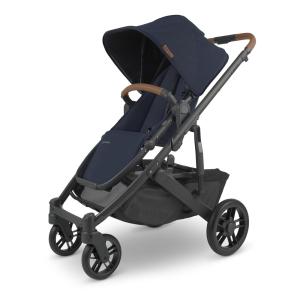 Carrinho de Bebê Completo com Proteção Contra Insetos e Chuva, UPPAbaby Cruz V2, Azul Marinho