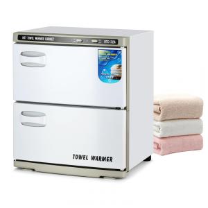 Aquecedor de Toalhas Profissional 2 em 1 com 32L de Capacidade para Barbearia, Salões e Spas, 110V 200W, Sannewstartu, Branco