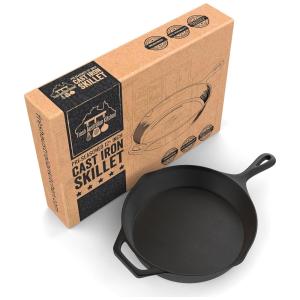 O2 fresco Frigideira de Ferro Fundido Pré Temperada