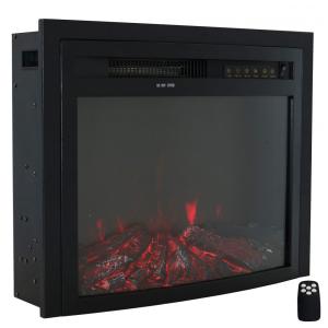Lareira Elétrica de Embutir A48x59L, com Controle Remoto, 1500W, 110v, SUNNYDAZE LOE 364, Preto