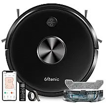 Aspirador de Pó Robô com Controle Remoto e Conexão WI FI, 110v, ULTENIC D5s Pro, Preto