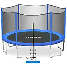 Trampolim ORCC ASTM e CPSIA aprovados 16 15 14 12 Trampolins recreativos infantis de 10 pés com escada de rede de proteção Trampolim de