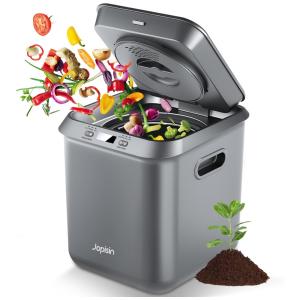 Composteira Elétrica de Cozinha 2,5L para Ambiente Interno com Filtro de Carbono Removível e Lâmina de Moagem Atualizada, 110V