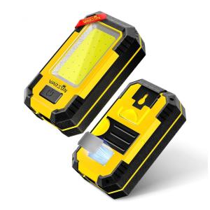 Lanterna Luz de Trabalho LED Portátil Recarregável com 1200 Lumens 30W, WARSUN Y36, Amarelo