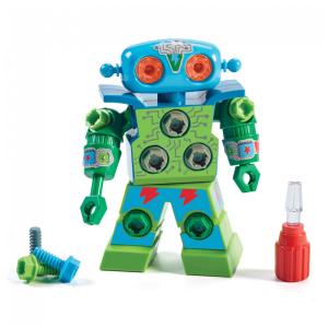 Kit de Montagem de Robô Perfuração de Design da Educational Insights para Crianças, Conjunto de Brinquedos de Montagem de Robôs