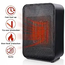 Aquecedor elétrico portátil com proteção contra superaquecimento, 1500W 110V