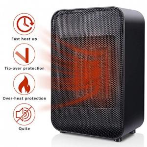 Aquecedor elétrico portátil com proteção contra superaquecimento, 1500W 110V