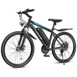 Bicicleta Elétrica Funhang MTB 500W (Pico 1000W) | 26" Rodas, 21 Velocidades, Bateria IPX5 48V 374,4Wh, Tela LCD e Freios a Disco Duplo