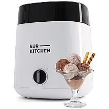 Máquina de Sorvete Automática 2L de Capacidade, 18W, Branca, 110v, EURKITCHEN Ice Cream Maker, Branco