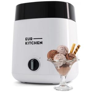 Máquina de Sorvete Automática 2L de Capacidade, 18W, Branca, 110v, EURKITCHEN Ice Cream Maker, Branco