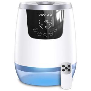 Umidificador Ultrassônicos 5L, com Função de Aromaterapia e Controle Remoto, Ultra Silencioso, VAVSEA, Branco