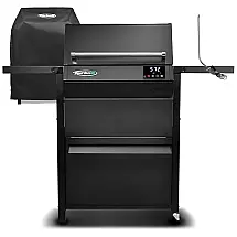 Churrasqueira Elétrica Turbo E Outdoor Smart de Infravermelho 24 Polegadas com Carrinho e Capa Personalizada - PlugnGrill