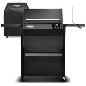 Churrasqueira Elétrica Turbo E Outdoor Smart de Infravermelho 24 Polegadas com Carrinho e Capa Personalizada - PlugnGrill