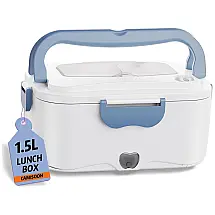 Marmita Elétrica Portátil 2 em 1, 1,5L com Bolsa de Transporte e Recipiente Removível de Aço Inoxidável 304, 12V 110V, Camisoon