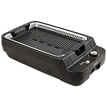 Churrasqueira Elétrica Portátil serve 4 Porções, 110v, APLUSONE, Preto