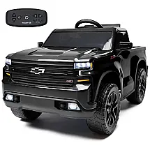 Carro Elétrico Infantil 14 Assento com Controle Remoto e Alta Velocidade de 8 km, h, Chevy, Preto