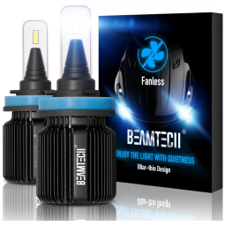 Lâmpada Automotivo H11 8000lm 6500K Xénon H8 H9 Kit de Conversão, BEAMTECH, Branco