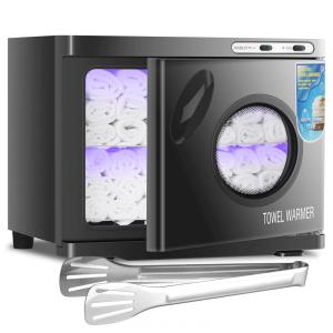 Aquecedor de Toalha Elétrico para Barbearia 23L com Janela Transparente, 110V, JXSDLIY, Preto