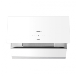 Coifa de Embutir 91 cm Branca Aço Inox 304 Vidro Motor BLDC 2376 m³/h Controle por Gestos 9 Velocidades 110V