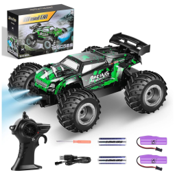 Carrinho de Controle Remoto 20 km, h com 2 Baterias para Adultos e Crianças, Rcjoyou, Verde
