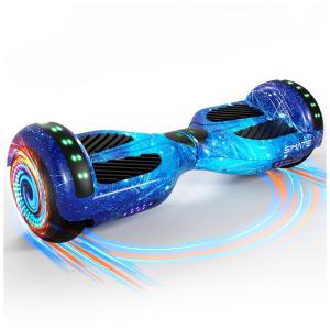 Hoverboard SIMATE 6,5" Galaxy Blue com LED e Bluetooth – Certificado UL2272, Motores 250W, até 12 km/h