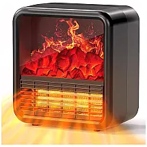 Lareira Elétrica de Embutir A45x152L com Controle Remoto e Temporizador, 110V, ALPACA, Preta