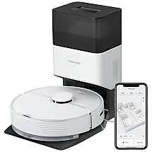 Aspirador de Pó Robô Q7 com Conexão via APP, WI FI e Auto Esvaziamento, 110v, ROBOROCK, Branco