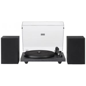 Vitrola Toca Discos Retrô com 2 Velocidades e Alto Falantes Inclusos e Amplificador Embutido, 110v, CROSLEY C62B BK, Preto