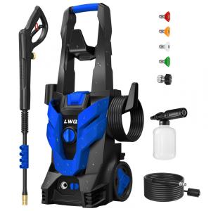 Lavadora de Alta Pressão LWQ Azul Claro 4 Bicos Rápidos 1 Lança Espuma 2500 PSI Modelo S5